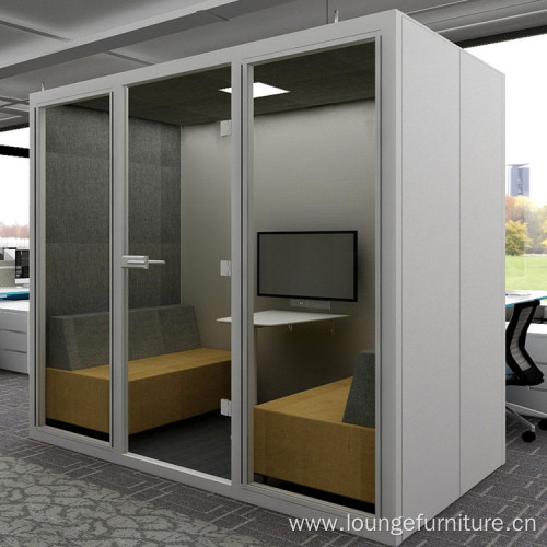 Cabin Meeting Pod Acoustic 4 Person Meeting Booth